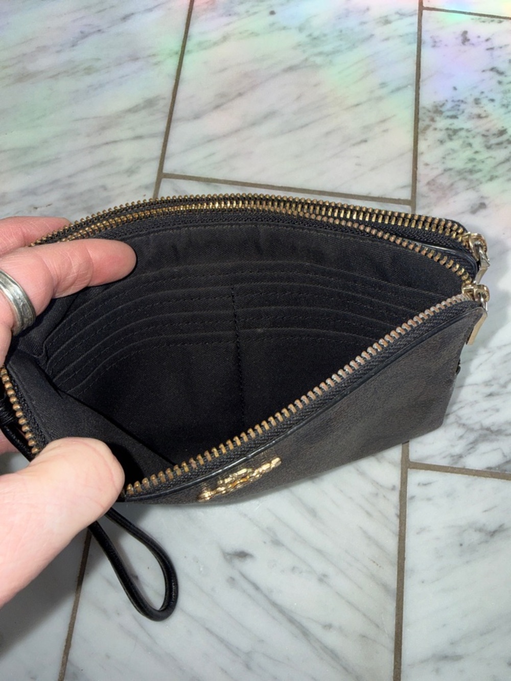 Coach Double Zip Wallet - Picture 8 of 12